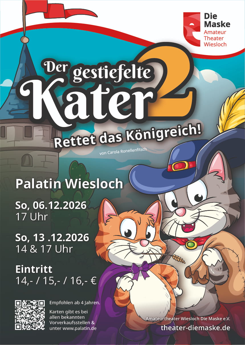 Der gestiefelte Kater Plakat Wiesloch