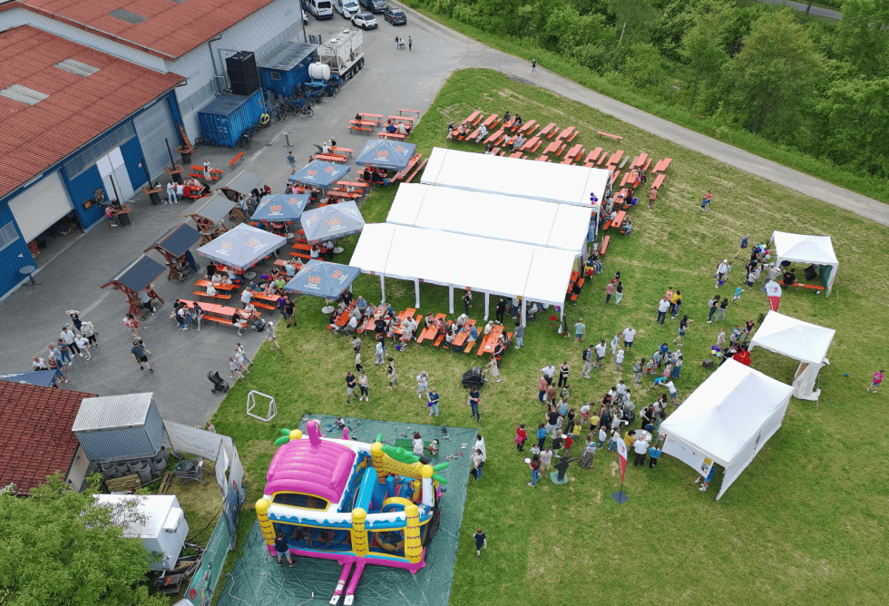 Luftaufnahme des 50 jährigen Jubiläums